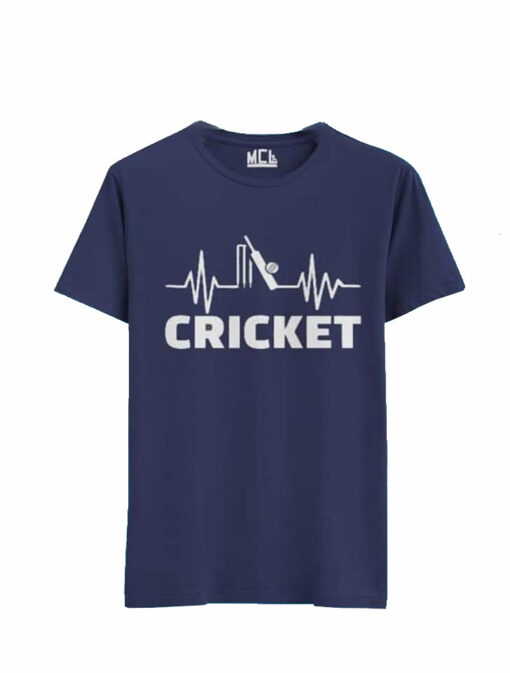 Heartbeat cricket t-shirt