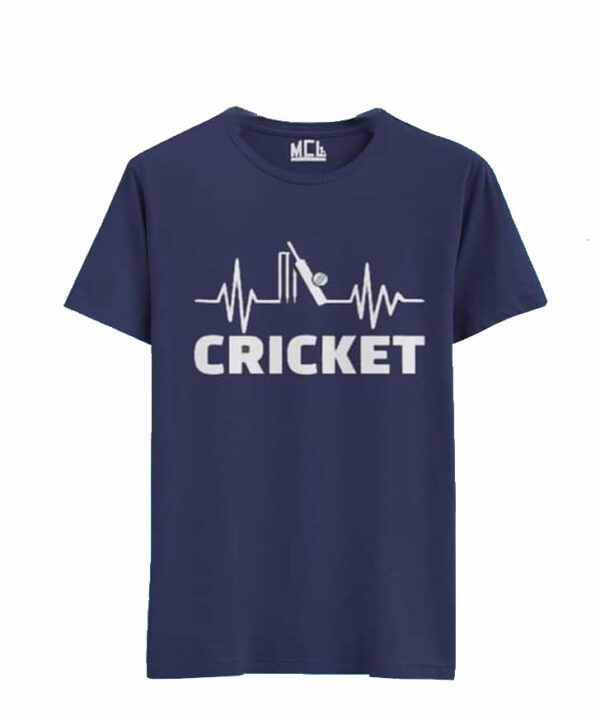 Heartbeat cricket t-shirt