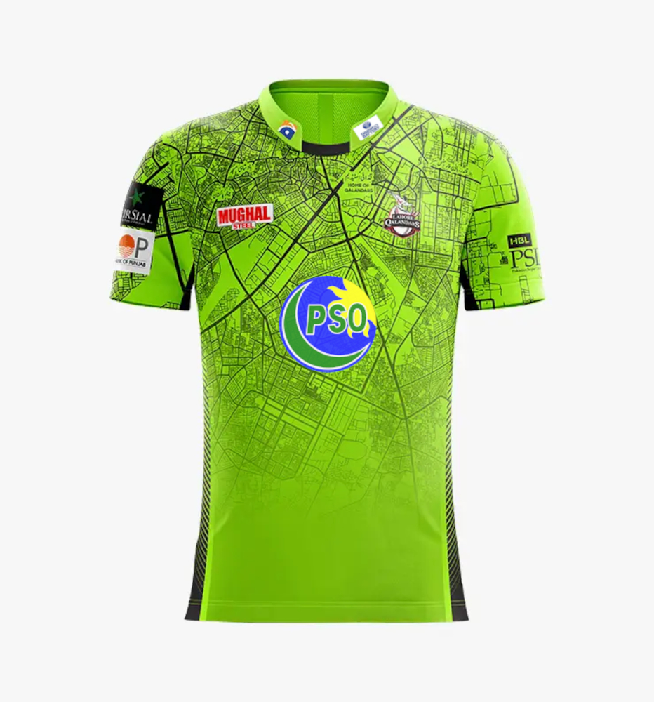 Lahore Qalandars Green Kit shirt PSL 9 for 2024