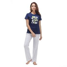 Women Nightwear Set - Trousers & T-Shirt