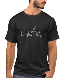 Heartbeat Tea T-shirt - Life line - Black