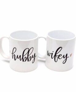 Hubby Wifey Couple Mug