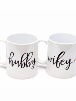 Hubby Wifey Couple Mug