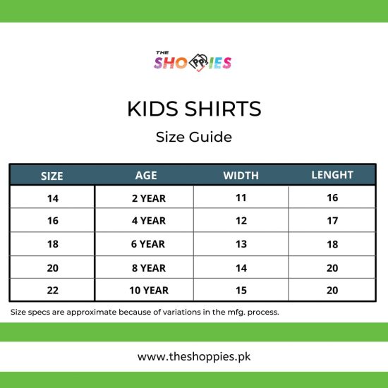 Size Guide kids