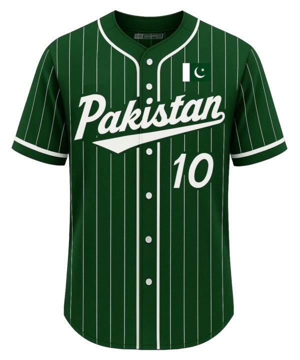 Pakistan Baseball Jersey – Green Edition